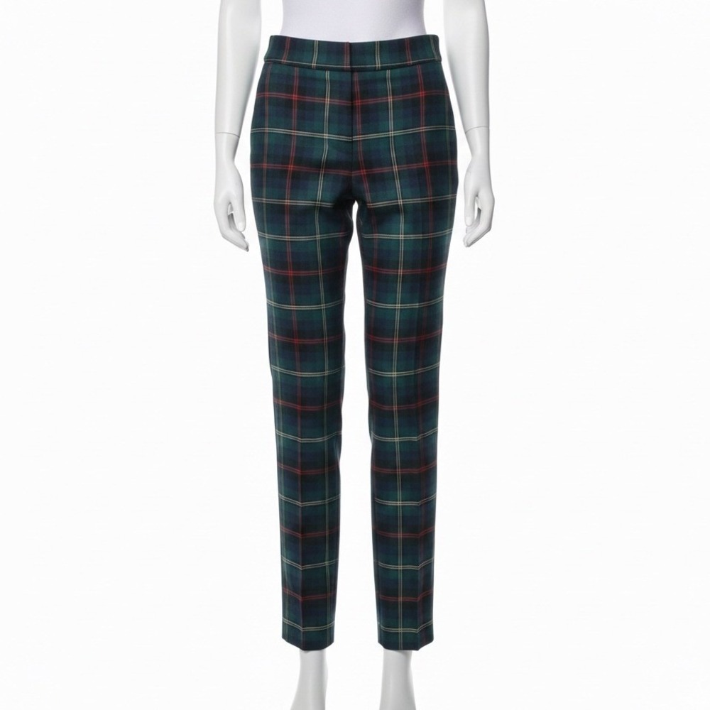 Talbots Plaid Pants Size 10 Classic Preppy Academia Office Holiday Tartan Style